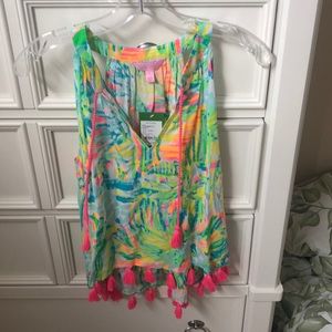 Lilly Pulitzer sea salt and sun roxi top